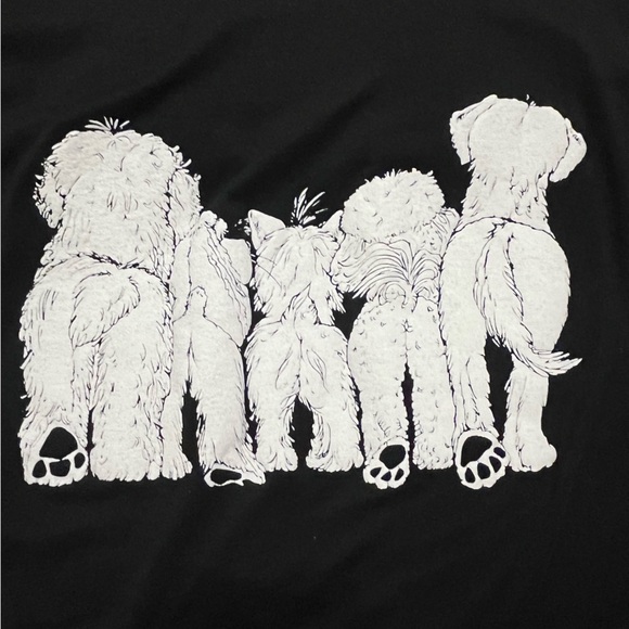 Heads and Tails Dog Vintage Shirt -Jerzees, XL, Black - Picture 5 of 5